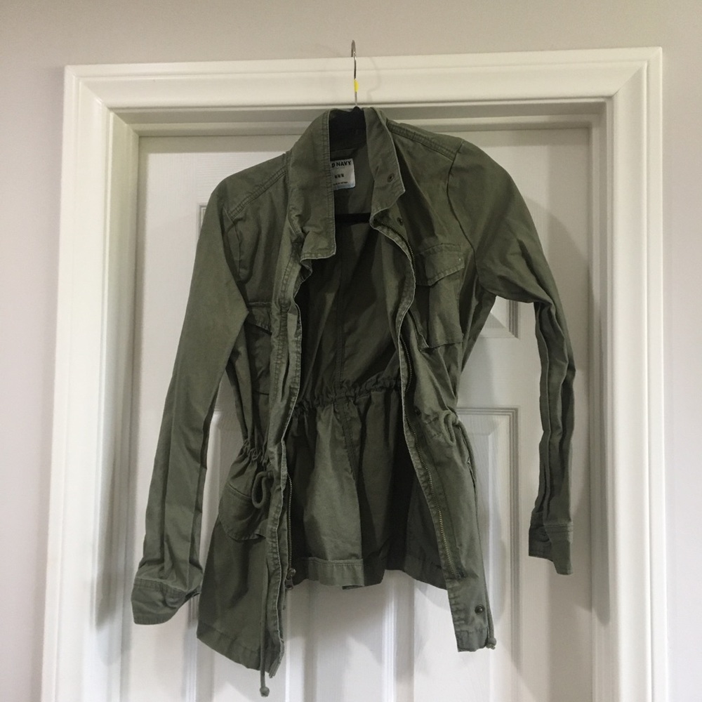 Army green cargo jacket